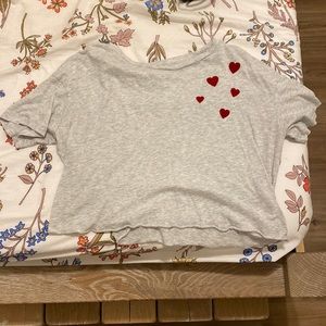 Victoria’s Secret PINK Valentines Day Hearts Crop Top